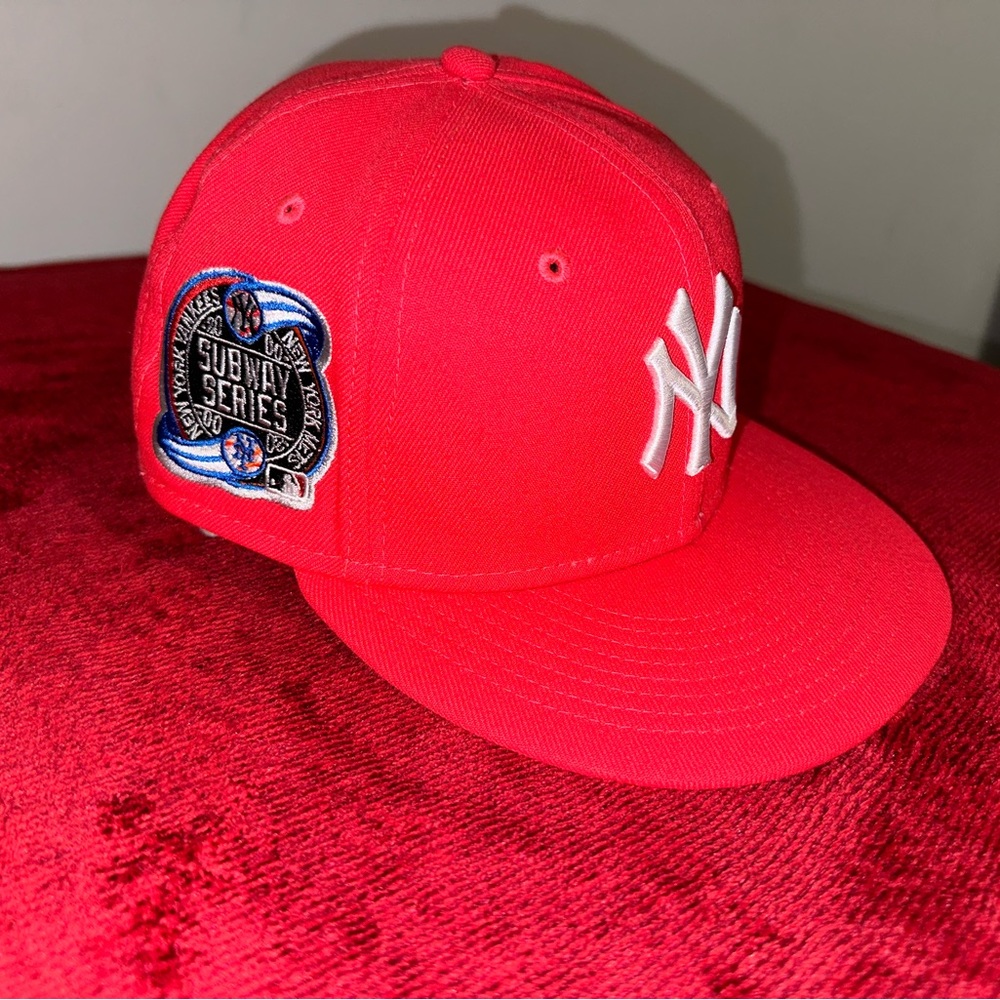 HAT CLUB NEW ERA NEW YORK YANKEES Red Subway Series Patch Blue UV world series